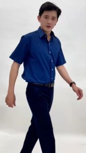 Áo Sơ Mi Nam Công Sở Amazing Bamboo Sợi Tre Mềm Mại Màu Sắc Trang Nhã Tay Ngắn Bigsize - Menswear