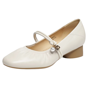 Reddragonfly | Genuine Leather Soft Sole Elegant Mary Jane High Heel Shoes