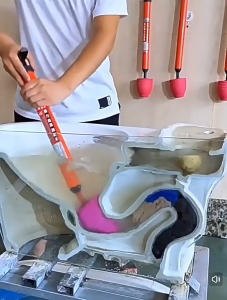 2026 Upgraded 360° Rotating High Pressure Toilet Plunger | Heavy Duty Drain Clog Remover | Toilet Floor Drain & Sink Unblocker