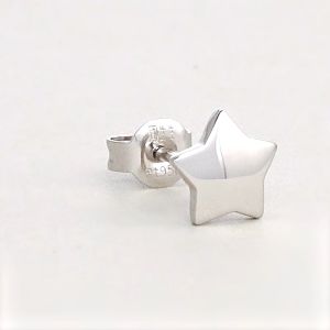 Chow Sang Sang 周生生 Love Decode Lets Play Ear Play 950 Pure Platinum Pt950 Star Single Stud Earring 89813E [Sold Single Not Pair]
