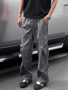 Quần Ống Đứng Rộng Rãi Thoáng Khí Nhanh Khô Mùa Hè Cho Nam Quần Dài Công Sở Thường Ngày Quần Dài Ống Rộng Phong Cách Mỹ