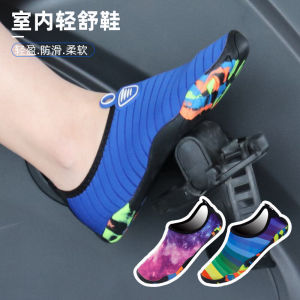 Indoor Fitness Shoes Men and Women Barefoot Sports Shoes Shock Absorption Treadmill Shoes Fitness Training Yoga Silent Anti-Slip Floor Shoes