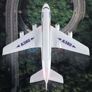 DWI remote control aircraft 2.4G EPP foam remote control toy A380 passenger aircraft model drone childrens gift