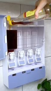 Kitchen Condiments Organizer Wall Mounted Shelf White Wall Storage Seasoning Box