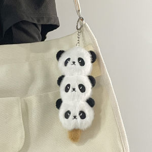 10pcs Cute panda plush pendant kawaii animal doll sugar gourd keychain couple accessories girlfriends gift christmas