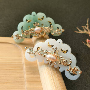 Antique Pearl Imitation Hairpin Ethnic Style Tang Dynasty Hair Accessory Hair Ornament Adornment for Traditional Hanfu Hairdo