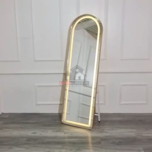 SHUMO Standing Mirror Led Oval Carolina Series | Kaca Cermin Full Body