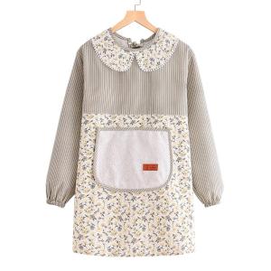 SVORIAHI | Long Sleeve Apron Womens Kitchen Workwear Waistcoat Protective Clothing Cooking Gown Fashionable Adult Cover Up
