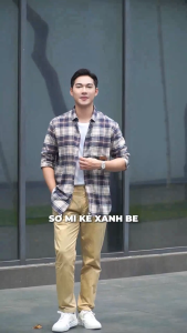 Áo sơ mi nam Dugarco thiết kế kẻ sọc trẻ trung chất liệu cao cấp 243SM22056