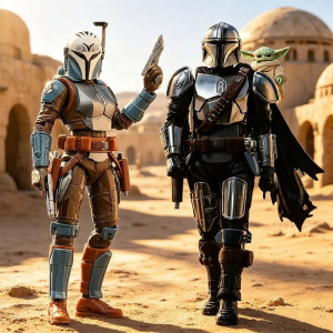YIXINGMING | Star Wars Mandalorian D. Jaren and the Child Building Blocks Toy