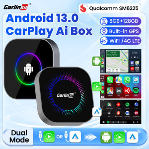 CarlinKit | CarlinKit TV Box Android 13 CarPlay Ai Box SM6225 8-Cores Wireless CarPlay Android Auto Video Streaming Box FOTA GPS For Netflix