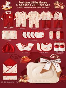 YASHANG | Bộ Quần Áo Bé Sơ Sinh Cotton Trong Hộp Quà