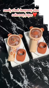 FSHL0778 Kipas Angin Mini Karakter Capybara Mini Fan USB Bisa Di Genggam Dan Duduk