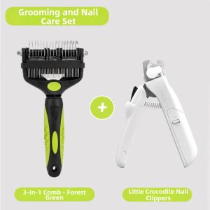 hipidog | Tangle Removing & Flea Cleaning Pet Grooming Brush