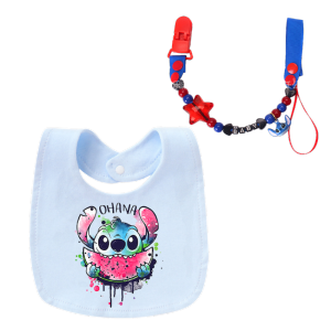 Disney | Anime print baby nipple chain clip new nipple holder comes with a name-protected anti-biting ring A gift for newborns A newborn