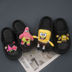 Large SpongeBob Patrick Star Plush Doll Toy Crocs Jibbitz Charms Hole Shoes Accessories Shoes Button Clogs Decoration for Crocs