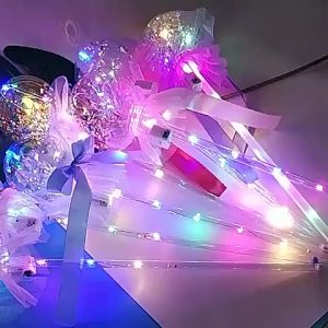 Đồ chơi gậy phát sáng nhấp nháy hình trái tim ngôi sao quả cầu búp bê ... lung linh cho các dịp lễ hội trung thu