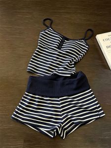 V.C.I | Striped Padded Sweet Style Sleepwear Set