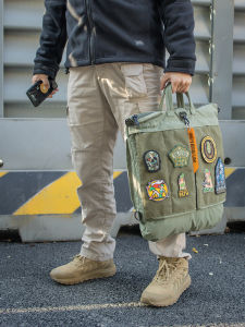 oceanarmy | Tactical Pilot Backpack Single Shoulder Double Strap For Helmet