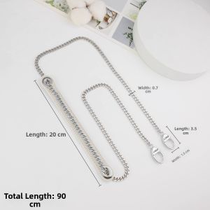 YUESIHUI | Beige Shoulder Crossbody Strap for Dior Lady Bag
