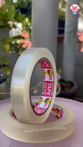 เทปกาว เทปใส ติดถุง ติดซอง ติดบับเบิล ม้วน 100 หลา กว้าง 1/2 - 3/4 - 1 นิ้ว เนื้อ OPP 45 mic แกน 3 นิ้ว บริษัท: Bangkokintermerchandise