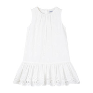 MUCMUKN | Cotton Heavywork Lace Hollowed Out Vest Dress