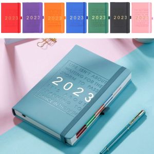 2024 Weekly & Monthly Planner A5 Notebook 100 GSM Paper PU Leather Hard Cover Agenda Schedules Christmas gift Stationery Office School Supplies