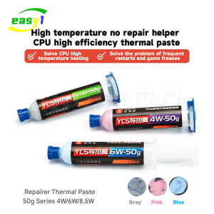 YCS 50g Thermal Paste CPU Cooling Silicon Grease for Mobile Phones Computer Notebook - 4W 6W 8.5W Repair Flux Tools
