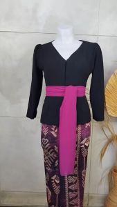 Kebaya Bali Alana Setelan Airflow Strait & Rok Batik Panjang: Kebaya Modern Pesta