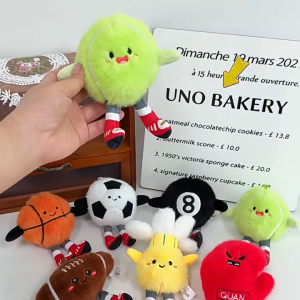 Jellycat Simulation Plush Toy - Football Basketball Badminton Pendant Doll