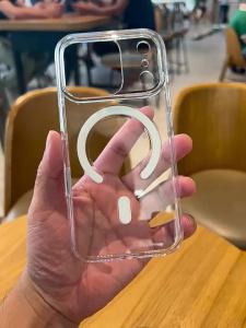 elam | Yellowing Resistant Magnetic Transparent Hard Case for iPhone 17ProMax Full Enclosure