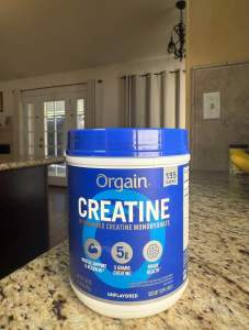 Orgain Creatine Micronized Creatine Monohydrate 675g - 135 liều - 5g Creatine - Không hương vị - Hỗ trợ cơ bắp và sức khỏe não bộ