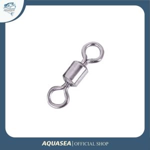AQUASEA Konektor Kili-kili Pancing Fishing Linker Barel Bearing Pancing Dengan Ring Solid Konektor Solid Fishing Gear MSZH