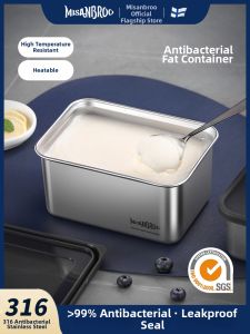 Misanbroo | Stainless Steel Food Grade Heat Resistant Sealed Oil Jug