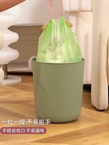 จัดส่งจากกรุงเทพฯ 100 ชิ้น/ม้วน ถุงขยะแบบมีเชือกรูดพกพา กันยุง ถุงขยะกันยุงวอร์มวูด กันกลิ่น กันการฉีกขาด