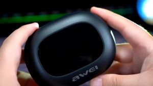 Awei T80 OWS Wireless Earphones Bluetooth 5.4 Bass Ear Hook Earbuds Air Conduction Digital Display Battery IPX6 Waterproof Sports Open Ear Headphone