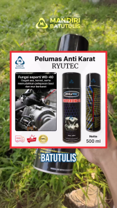 RYUTEC Penetrating Oil 500ml - Pelumas Anti Karat dan Korosi - Pelonggar Baut Mur Berkarat Multiguna
