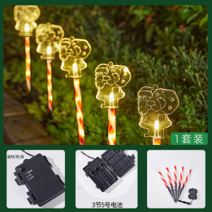 Large Solar Powered Outdoor Christmas Lights Garden Decorations Festive Atmosphere Creating Yard Scenarios Plug-In Lights