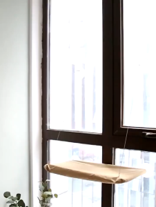 HATELI Cats Window Hammock Bed Equipped with Two Powerful Suction Cups Strong Load-Bearing Capacity Cat Sunny Window Seat Mount Kitten Climbing Frame