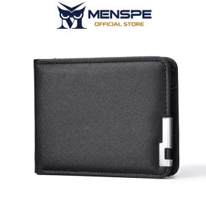 MENSPE Mens Wallet Simple Short Wallet Soft PU Wallet Business Multi-Card Position Holder Mini Travel Purses Coin Pouch ID Credit Cards Holders