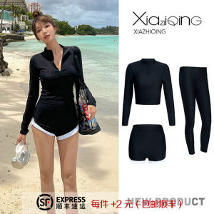 Ins Hàn Quốc Dài Tay Đồ Bơi Giữ Nhiệt Nữ Bộ Đồ Lặn Riêng Biệt Thiết Kế Lướt Sóng Bơi Trang Phục Chống Nắng Sứa Phù Hợp Với Lặn Với Ống Thở