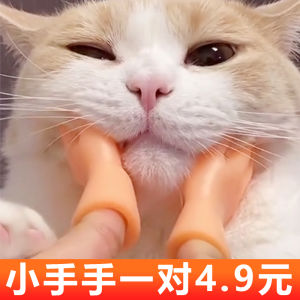 Mini Finger Puppet Toy Barbi Cat Teasing Hand Palm Toy for Cats Creative Prank Toy Suitable for All Ages Male And Female