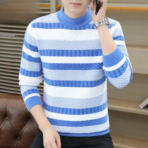 HENGYUANXIANG | Hengyuanxiang Mens Knitted Base Shirt Mink Velvet Thickened Round Neck Winter Fashionable City Casual Loose Fit Overhead