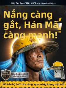 Mũ Bảo Hộ Chống Nắng cho Công Nhân Xây Dựng