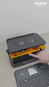 Brother E850 มีใบกำกับภาษี VAT เครื่องพิมพ์ปลอกสายไฟ PT-E850TKWLI