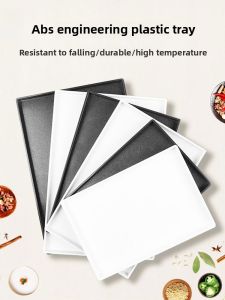 Commercial Restaurant Fast Food Storage Plate Single Layer Plastic Material Chinese Style Water Kettle Tray for Hotel Room