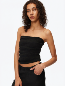 ANN ANDELMAN | Backless Strapless Crop Top