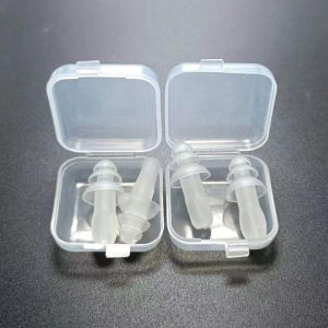 5 Pairs Anti-Noise Soundproof Transparent White Silicone Earplugs Sleep Anti-Snoring Factory Swimming Bath Waterproof Earplug