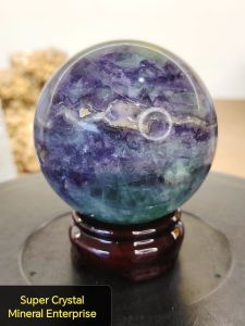 Natural High Grade Fluorite Crystal Ball Ornament SF13 #Crystal Ball #home decor