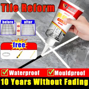 【JINSIJIA】Floor Tiles Grout filler 10 years without fading Tile grout Bathroom Tile Reform Grouting waterproof/Anti-crack Tile Sealer 280g Tiles gap filler Tiles repair glue Sealant waterproof Silicone sealant glue 美缝剂